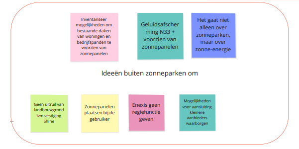 Ideeën buiten zonnepark om - tekstalternatief na afbeelding